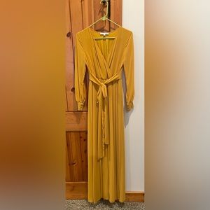 XS Baltic Born Mustard Lydia Maxi Dress